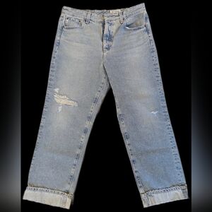 AG Jeans Alexxis Crop High-Rise Vintage Fit Denim